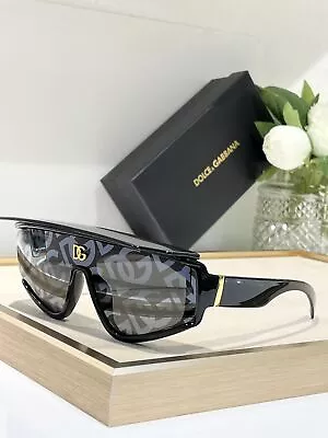 Dolce & Gabbana Men's Black Shield Sunglasses • $59