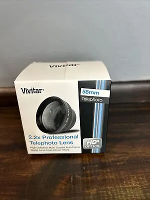 58MM Wide Angle Lens With Macro + 2.2x Telephoto HD4 Optics Canon Nikon Sony • $12