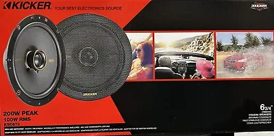 NEW Kicker 47KSC6704 6.75  2-Way Coaxial Car Stereo Speakers - 1 Pair 6-3/4  • $129.99