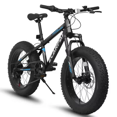 20 Inch Fat Tire Bike Adult/Youth Full Shimano 7 Speed Mountain Bike Dual Disc • $244.98