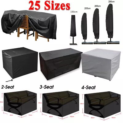 £6.85 • Buy Waterproof Garden Furniture Covers For Patio Rattan Table Cube Parasol Chiminea