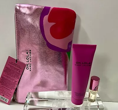 Marc  Jacobs  OH LOLA  3 Pc  + Lotion 1 Oz + EDP Rollerball 3 Ml Splash +  Bag • $44.99