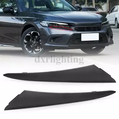 Front Headlight Eyelid Molding Trim Strip Left & Right For 2022 2023 Honda Civic • $17.98