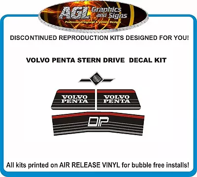 VOLVO PENTA DP Stern Drive Replacement Decal Kit  Outdrive DPE DUAL PROP • $20.35