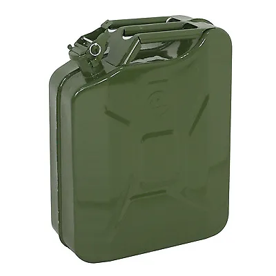 Green Jerry Can Gasoline Can Steel Tank 5 Gallon 20L Emergency Backup • $32.99