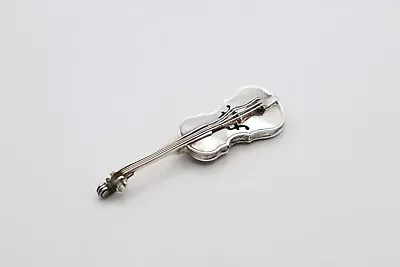 Vintage Silver Miniature Violin Model • £45