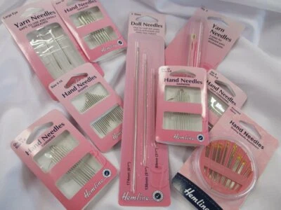 £2.69 • Buy Hemline Hand Sewing Needles - Quilting Yarn Wool Curved Beading Darner Etc