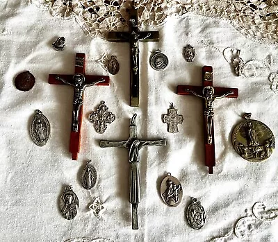 Vintage Antique Religious Medals/Crosses • $30