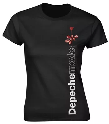 Depeche Mode 'Violator Side Rose' Womens Fitted T-Shirt - NEW & OFFICIAL • $43.44