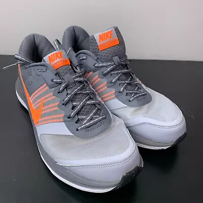 Nike Mens Dual Fusion X 709558-002 Grey Gray Orange Running Shoes Size 10 • $29.99