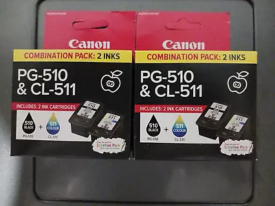 Canon PG-510 & CL-511 Combo Pack X2  As Pictured  • $79.99