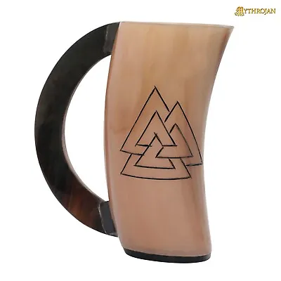 100% Genuine Viking Drinking Horn Mug 200 ML Beer Tankard Wine Mead Ale Gift • $20.99