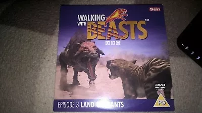 BBC's Walking With Beasts (Episode 3: Land Of Giants) Sun Promo DVD • £3.09