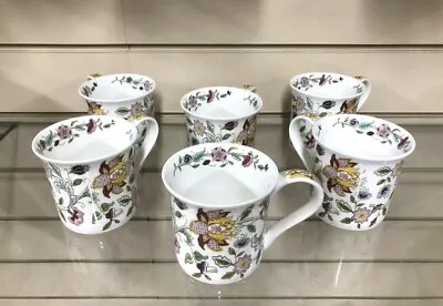 Minton Coffee Mug Set Of 6 Flowers Fine Bone China Tea Coffee Ideal Gift • £49.99