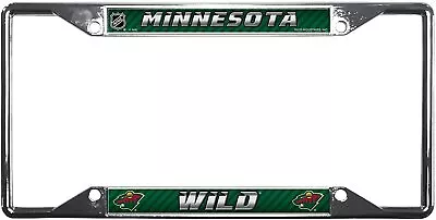 Minnesota Wild Premium Metal License Plate Frame Chrome Tag Cover EZ View... • $17.79