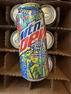 Mountain Dew Cake Smash - Pack Of 6 Full 16 Oz Cans And Promotion Poster Mtn Dew • $94.99