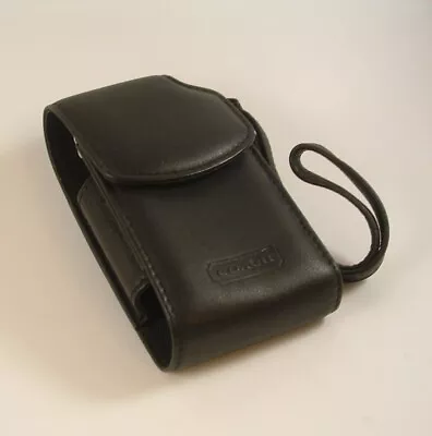 StarTAC Black Leather COACH Cell Phone Case Holder Belt Loop Hand Strap -Vintage • $25.99