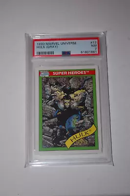 1990 Marvel Universe #17 Hulk Gray-PSA 7 • $9.99