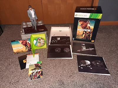 $105 • Buy Max Payne 3 Special Edition -100% Complete W/ Statue Xbox 360 Collector Rockstar