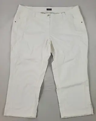  BASLER Women Jeans 2192400703 Melting Pot White Sz 52 $198 • £38