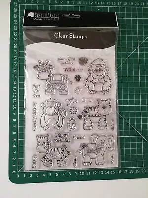 Kanban Clear Stamp Set - Animal Friends • £3.99