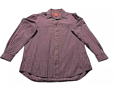 RM Williams Red Check Long Sleeve Shirt Relaxed Fit Size 2XL • $42.95