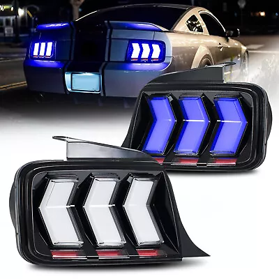 HC RGB LED Tail Lights For Ford Mustang 2005-2009 Start Up AnimationTurn Signal  • $569.99