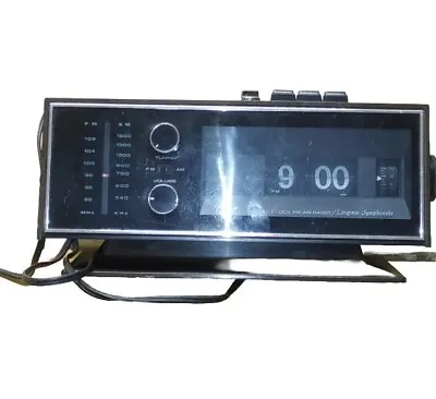 Longines Symphonette Flip Alarm Clock Radio Model LCR 220 Parts Or Repair • $15