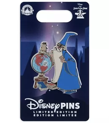 Merlin And Archimedes Owl Pin The Sword In The Stone 60th Anniversary LE Of 2000 • $19.95