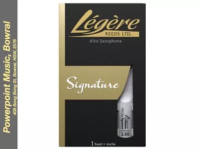 Legere Signature Eb Alto Saxophone Synthetic Reed - Strength 2 • $59.95