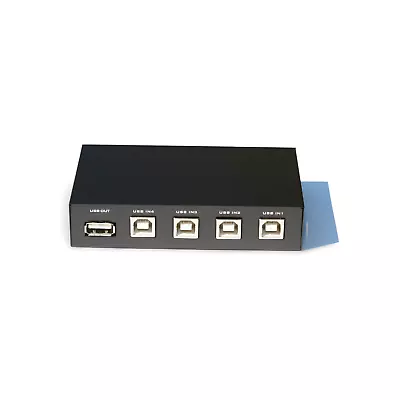 USB Switch Push Button Manual ABCD 1A-4B - Black • $16.50