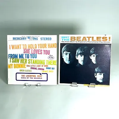 Pair Of Vintage Vinyl LP Records Meet The Beatles & The Weasels Liverpool Beat • $9