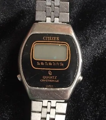 $19.99 • Buy Vintage Citizen Crystron Wristwatch Women's Digital Retro