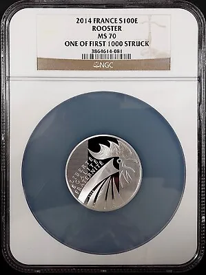 2014 France 100 €  Rooster  Graded MS 70 By NGC! One Of First 1000 Struck! • $188.99