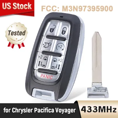 Keyless Smart Key Fob For Chrysler Pacifica 2017-2023 Voyager 2020+ M3N-97395900 • $27.86
