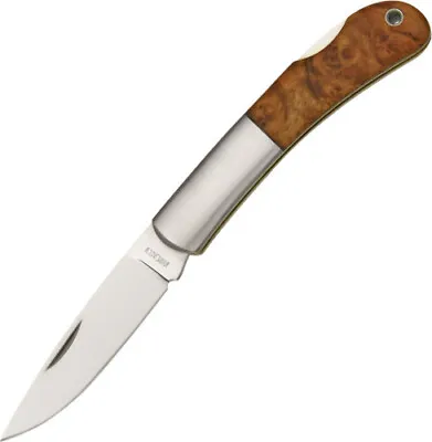 Moki Glory Knife MK101J Quince Wood Handles. 3 3/8  Closed Lockback. AUS-8 Stain • $105.20