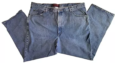 Men's Sz 44x30 Roundtree & Yorke Authentic Denim Jeans Stone Washed Relaxed Fit • $15.95