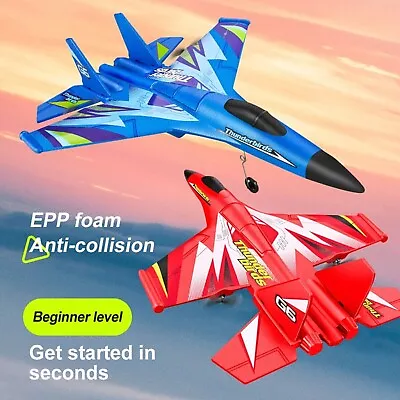 EPP Foam Remote Control Plane 2WD 2.4GHz 2 Channel Kids Gift RC Aircraft Plane • $89.96