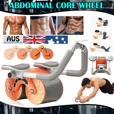 Automatic Rebound Abdominal Wheel Ab Roller Wheel With Elbow Support Roller ABS • $27.99