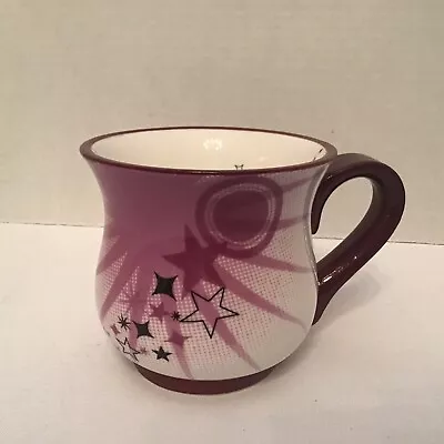 2010 Mary Kay Seminar Project Superstar 16oz Mug Cup White Purple & Black Stars • $10