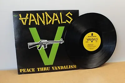 The Vandals Peace Thru Vandalism Vinyl Record 1981 Epitaph Punk FAST SHIPPING • $44.95