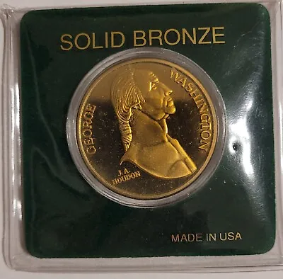 Washington's Mount Vernon - Solid Bronze Medal In Case • $12.99