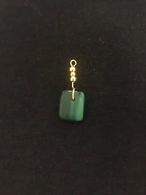 Malachite Pendant Gold Plated • £10