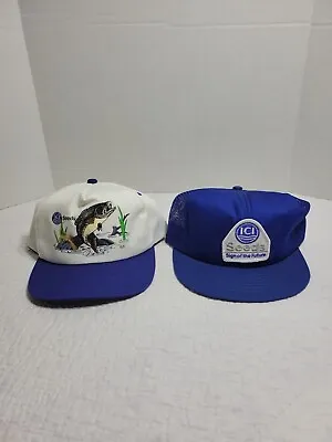 Vintage ICI Seeds Snapback Trucker Hats Swingster K Products Caps Made In USA • $19.99