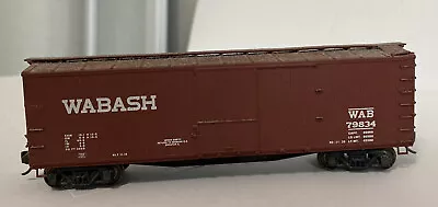Vintage HO Scale Wabash Box Car #79834 • $29.99