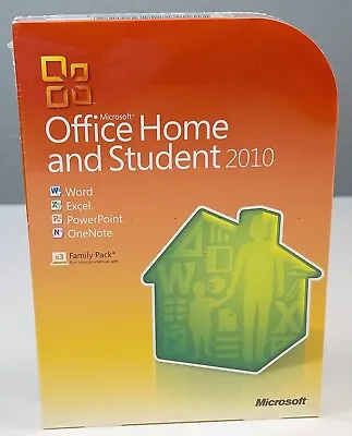 Microsoft Office Home And Student 2010 Windows Family Pack For 3PCs NIP Sealed • $169.99