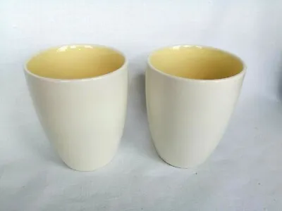 £13.19 • Buy Vintage Retro TAMS England Plain Cream And Yellow Coffee Tea  Mugs