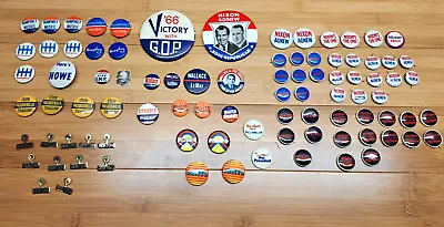 Lot Of 88 US Presidential Campaign Political Pins Democrat And Republican 1960's • $35