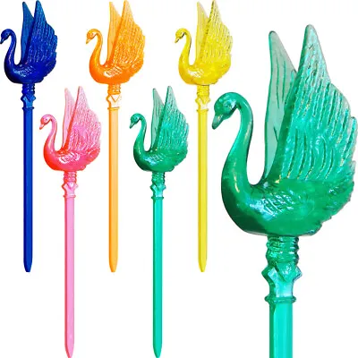 3D Swan Reusable Cocktail Drink Stirrers / Swizzle Stick (15 Supplied) • £7.05