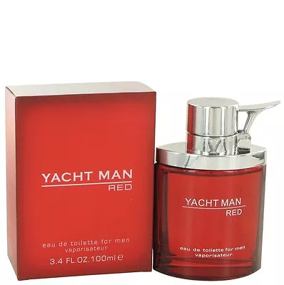 YACHT MEN RED By MYRURGIA 3.4 OZ EAU DE TOILETTE SPRAY For MEN • $20.96